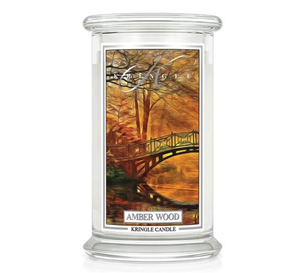 13500_Kringle Jar Large Amber Wood
