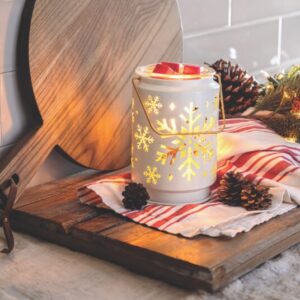 Bruciaessenze elettrico scaldacera SNOWFLAKE - Candle Warmers