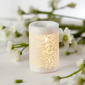 BRUCIAESSENZE ELETTRICO Calorya n°8 Rose con illuminazione multicolore