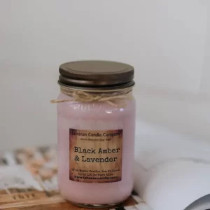 BLACK AMBER AND LAVENDER - Lebanon Candle