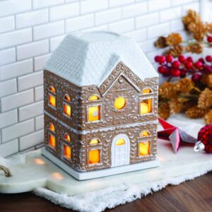 Lanterna elettrica scaldacera GINGERBREAD HOUSE