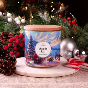 Candle World candela profumata di soia 3 stoppini 460gr - Après Ski