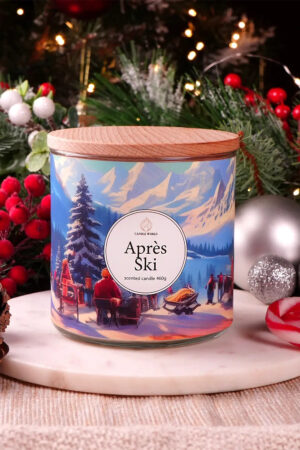 Candle World candela profumata di soia 3 stoppini 460gr - Après Ski