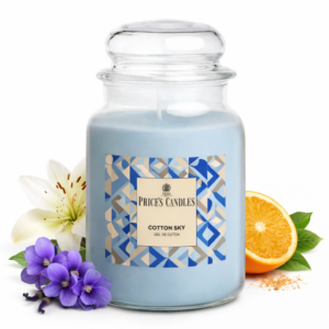 Candela Profumata Cotton Sky – Price’s Candles - 560gr