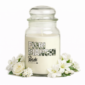 PETALI CANDLES – Candela Profumata Fiore Bianco (510 g)
