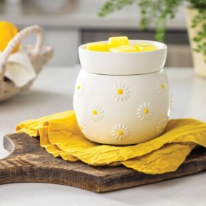 Bruciaessenze DAISY - Candle Warmers con piastra riscaldante per cera profumata