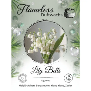 LILY BELLS - FLAMELESS Cera Profumata - 70gr