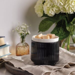 Bruciaessenze NOIR - Candle Warmers con piastra riscaldante per cera profumata
