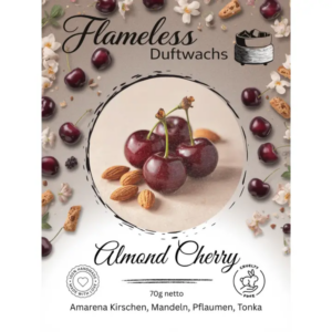 ALMOND CHERRY - FLAMELESS Cera Profumata - 70gr