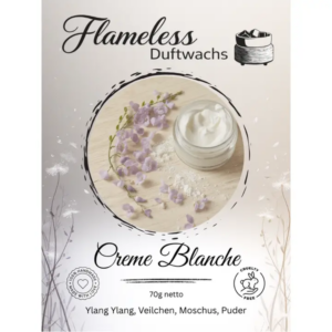 CREME BLANCHE - FLAMELESS Cera Profumata - 70gr