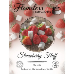STRAWBERRY FLUFF - FLAMELESS Cera Profumata - 70gr