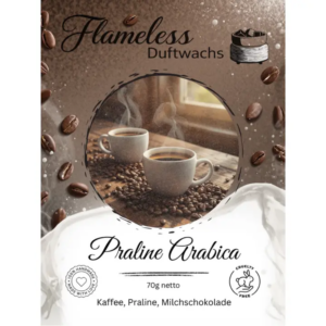 PRALINE ARABICA - FLAMELESS Cera Profumata - 70gr