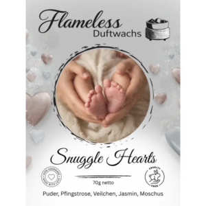 SNUGGLE HEARTS - FLAMELESS Cera Profumata - 70gr