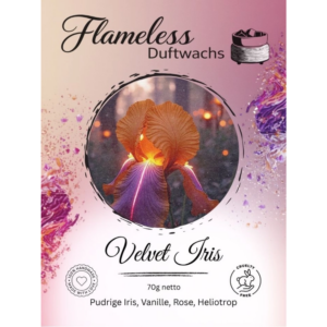 VELVET IRIS - FLAMELESS Cera Profumata - 70gr