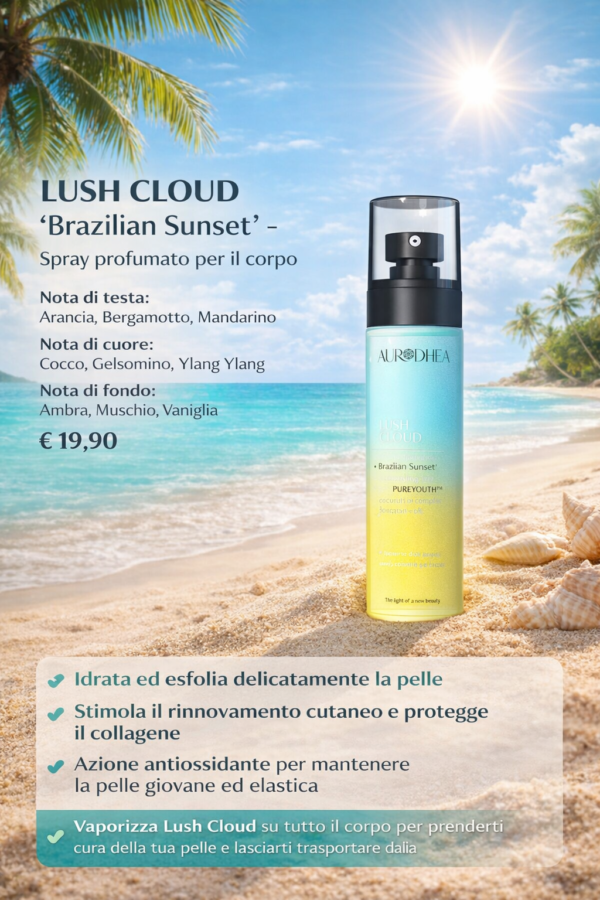 Spray corpo Lush Cloud al tramonto Spray corpo Lush Cloud al tramonto