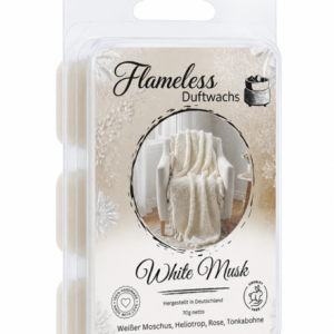 WHITE MUSK- FLAMELESS Cera Profumata - 70gr