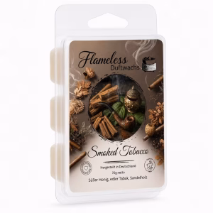 SMOKED TOBACCO - FLAMELESS Cera Profumata - 70gr