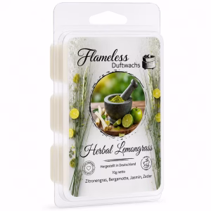 HERBAL LEMONGRASS - FLAMELESS Cera Profumata - 70gr