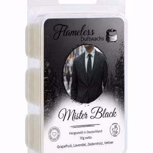 MISTER BLACK - FLAMELESS Cera Profumata - 70gr