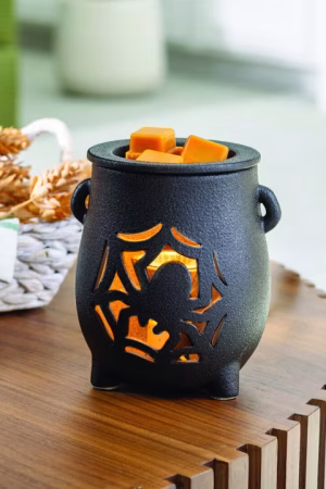 Bruciaessenze CREEPY CAULDRON - Candle Warmers con piastra riscaldante per cera profumata