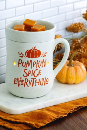 Bruciaessenze PUMPKIN SPICE - Candle Warmers con lampadina riscaldante per cera profumata
