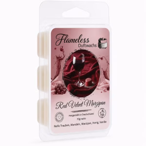 RED VELVET MARZIPAN - FLAMELESS Cera Profumata - 70gr