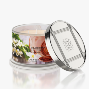 APPLE BLOSSOM PROSECCO Candela profumata 4 stoppini HOMEWORX 510gr