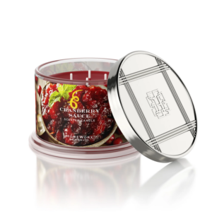 CRANBERRY SAUCE Candela profumata 4 stoppini HOMEWORX 510gr
