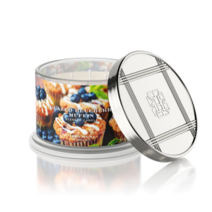 GLAZED BLUEBERRY MUFFIN Candela profumata 4 stoppini HOMEWORX 510gr