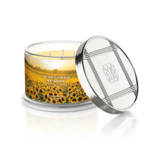 SUNFLOWER SUNSET Candela profumata 4 stoppini HOMEWORX 510gr