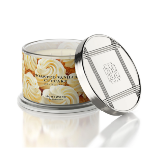 TOASTED VANILLA CUPCAKE Candela profumata 4 stoppini HOMEWORX 510gr