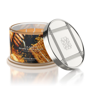 GLAZED HONEY GRAHAM Candela profumata 4 stoppini HOMEWORX 510gr