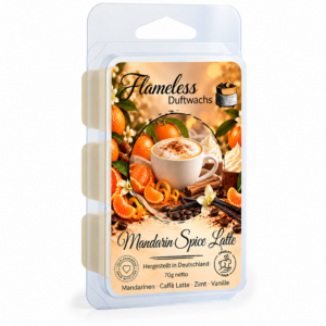 MANDARIN SPICE LATTE – FLAMELESS Cera Profumata – 70gr